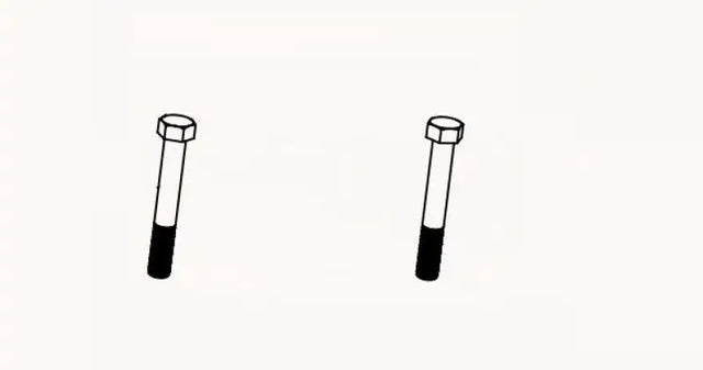 Two hex head bolts for the Equalizer Lnk Plt Blt and Lnk Plt Blt repair