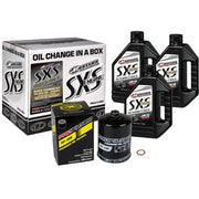 MAXIMA Sxs Quick Change Kit 5w 50 With Black Oil Filter for Powersports