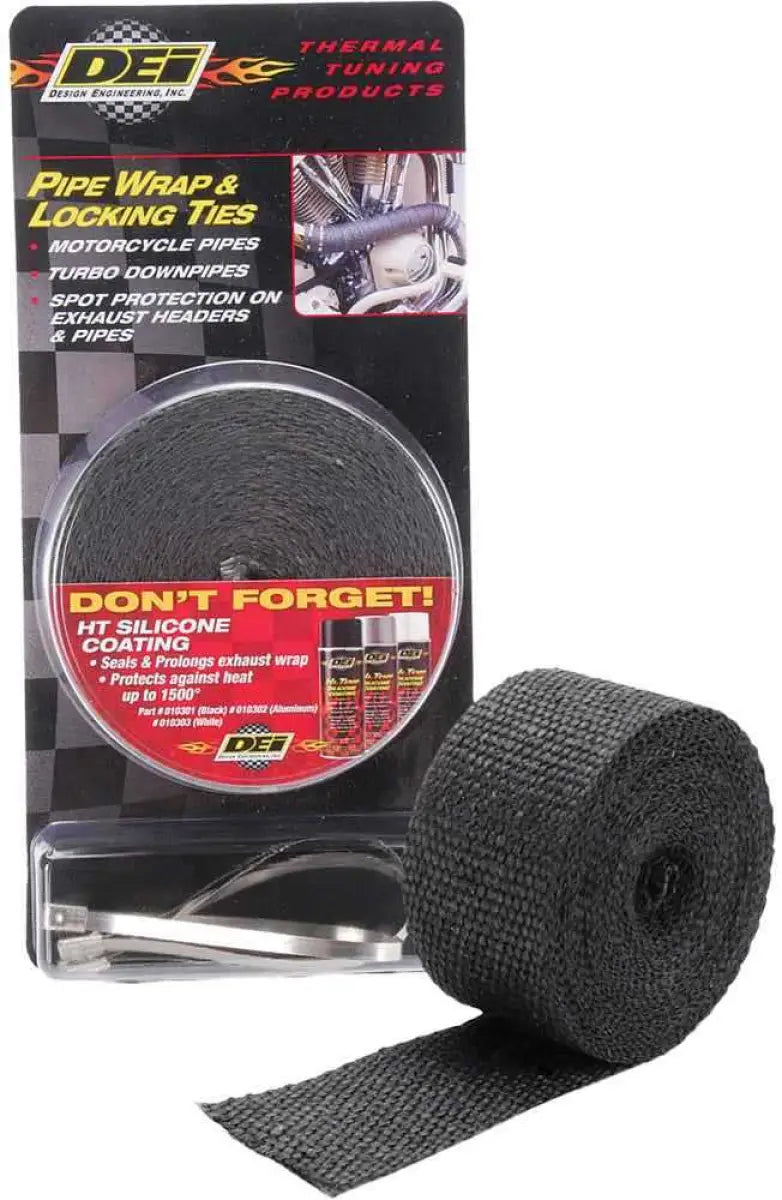 901119 Pipe Wrap & Locking Ties Black