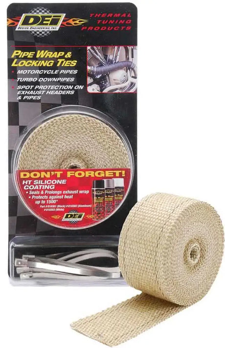 901122 Pipe Wrap & Locking Ties Tan