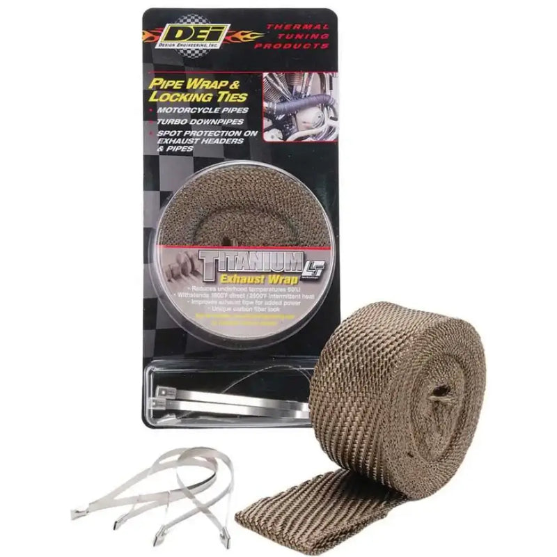 901123 Pipe Wrap & Locking Ties Titanium