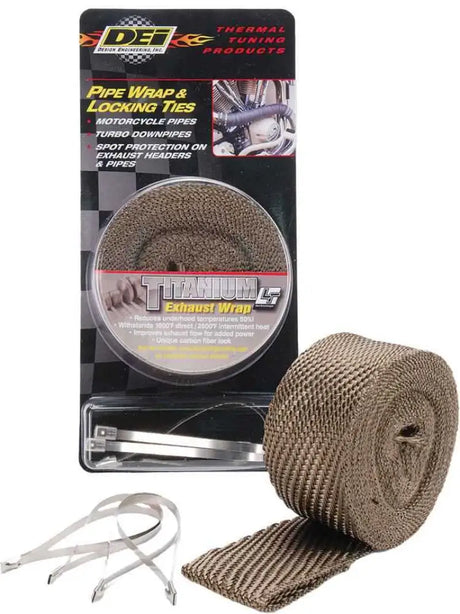 901123 Pipe Wrap & Locking Ties Titanium
