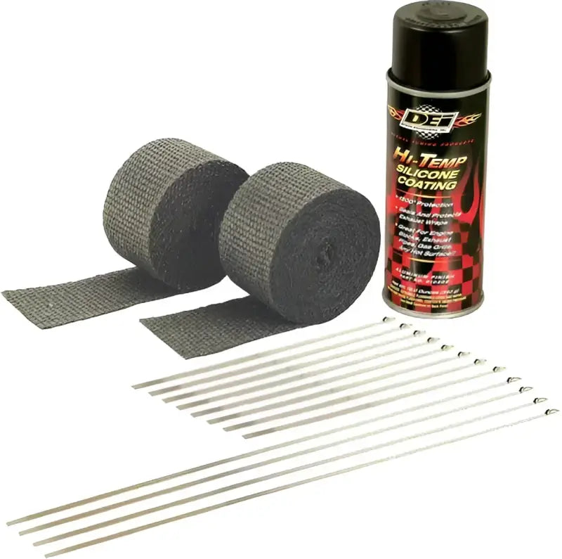 901330 Exhaust Pipe Wrap Kit Black Wrap W/Black Coating 