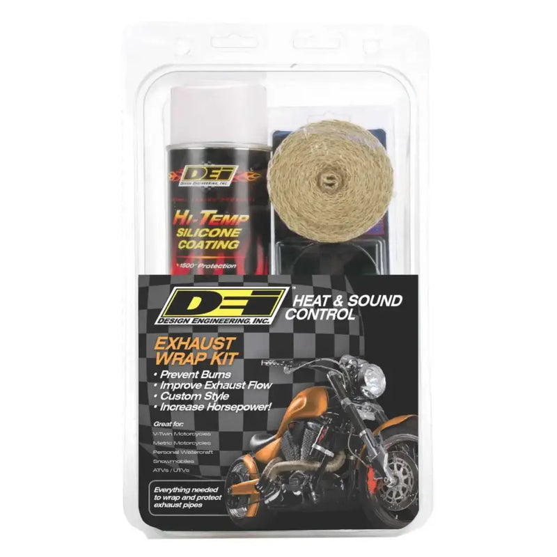 901332 Exhaust Pipe Wrap Kit Tan Wrap W/White Coating
