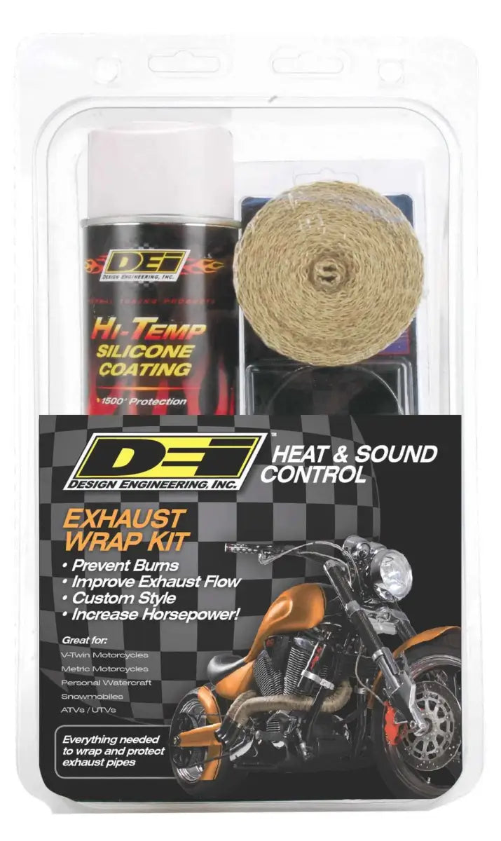 901332 Exhaust Pipe Wrap Kit Tan Wrap W/White Coating
