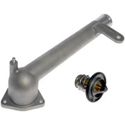 Metal thermostat housing with thermostat for 902-5123XD Dorman T-Hsing W Thermostat