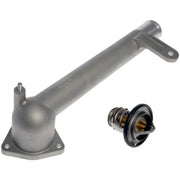 Metal thermostat housing with thermostat for 902-5123XD Dorman T-Hsing W Thermostat