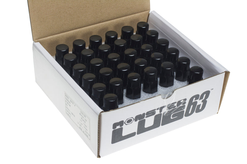 Wheel Mate HR3805BY HR3805BY Muteki HR38 Open End Lug Nuts 12x1.25 Black Chrome / Yellow Ring