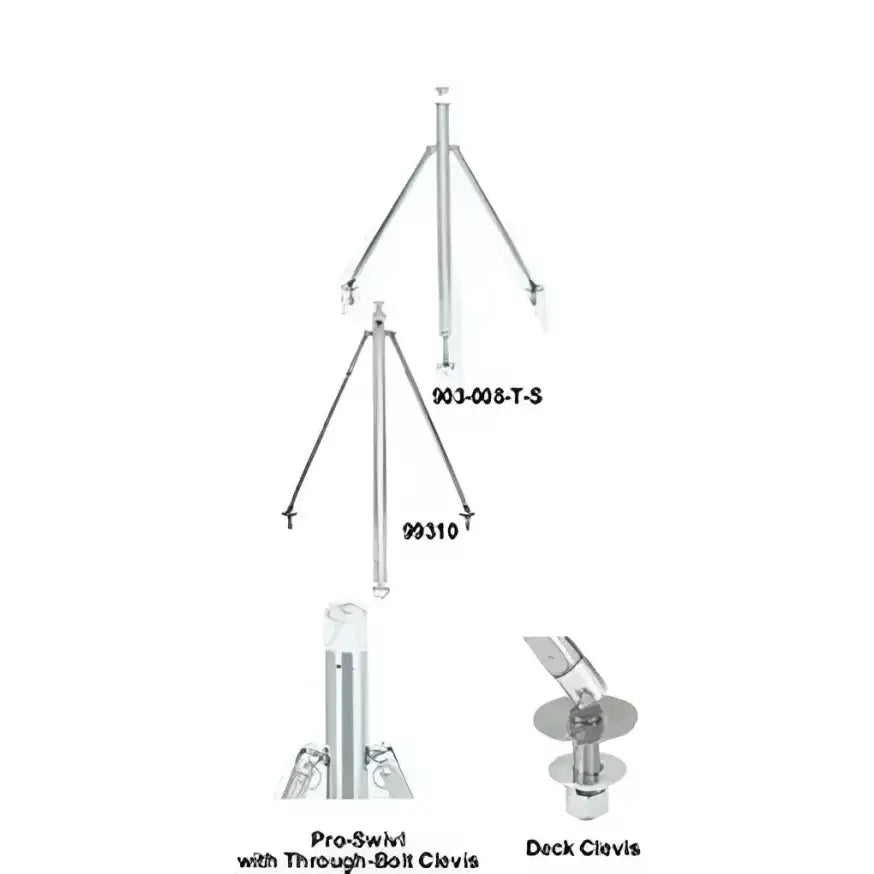 903-008-T-S Attwood Marine Ss Bass Boat Ski Tow