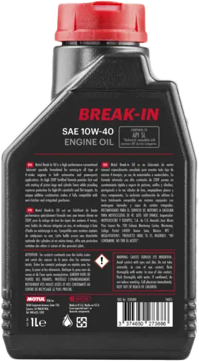 Motul Break In Oil Chemicals 108080 - Break-IN Mineral Engine 4T 10W40 1L