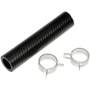 Black rubber Dorman Hose with metal clamps made from high-quality materials for superior performance