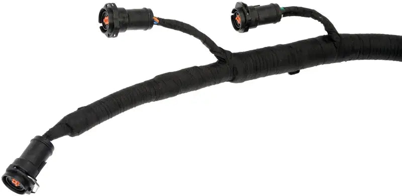 Black Dorman Injector Harness with connectors for 904-548 Dorman Injector Harness replacement