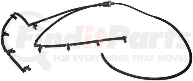 Black plastic windshield washer hose assembly for Dorman Diesel Fuel Injector Return Hose