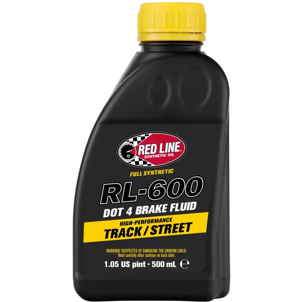 RED LINE Rl 600 Dot 4 Syn Brake Fluid 500ml 6/Case