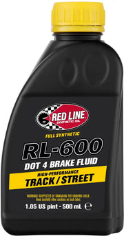 RED LINE Rl 600 Dot 4 Syn Brake Fluid 500ml 6/Case