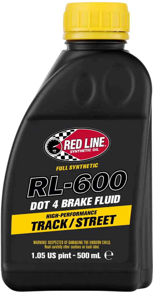 RED LINE Rl 600 Dot 4 Syn Brake Fluid 500ml 6/Case