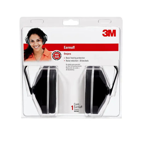 Package of 90540 3M Basic Earmuff 90540-6C featuring lightweight, adjustable headband, designed for RV, automotive, powersports, off-road, marine, exterior, truck accessories, interior, truck bed, and RV parts, AVADA - Best Sellers.