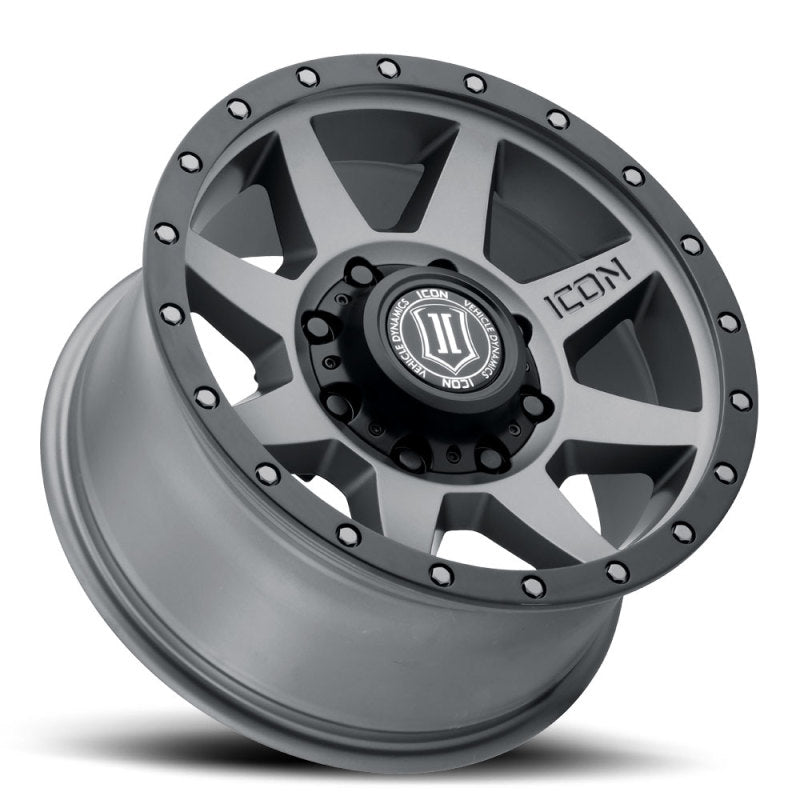 ICON 1817858052TT ICON Rebound 17x8.5 8x6.5 13mm Offset 5.25in BS 121.4mm Bore Titanium Wheel - 1817858052TT