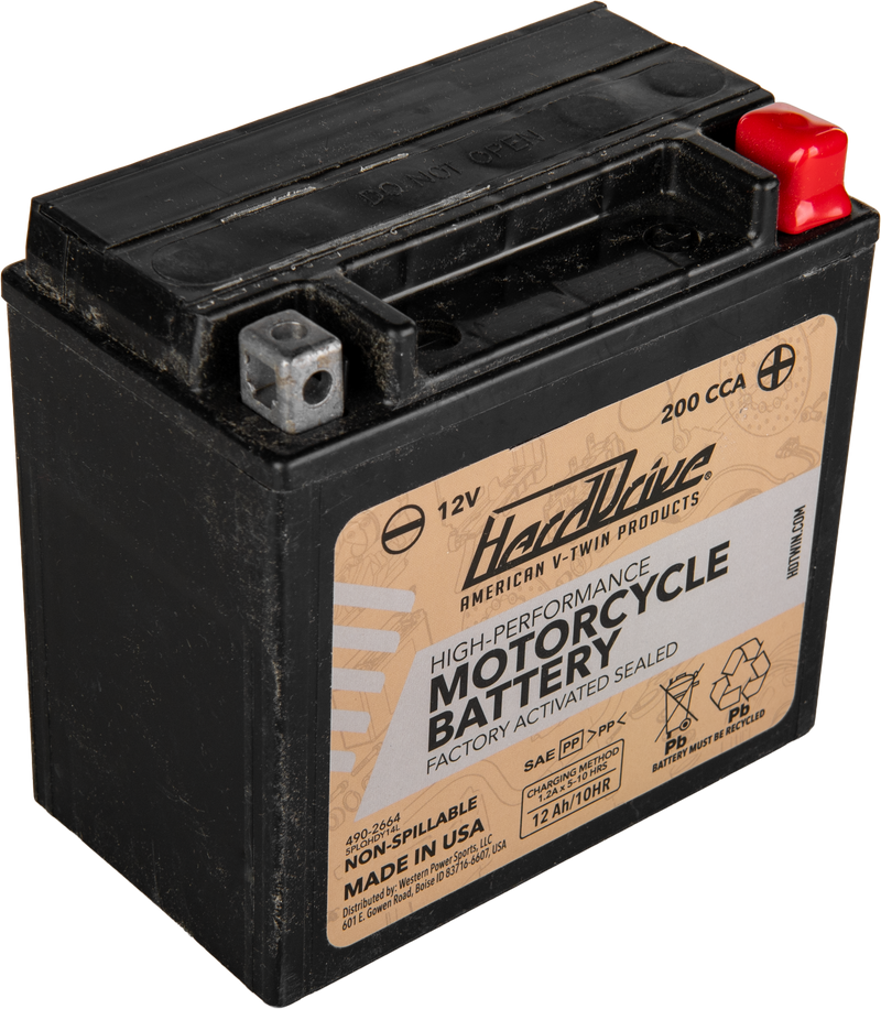 Harddrive AGM Sealed Battery HRDM7RH4L - High Perform YTX14L Cca 200