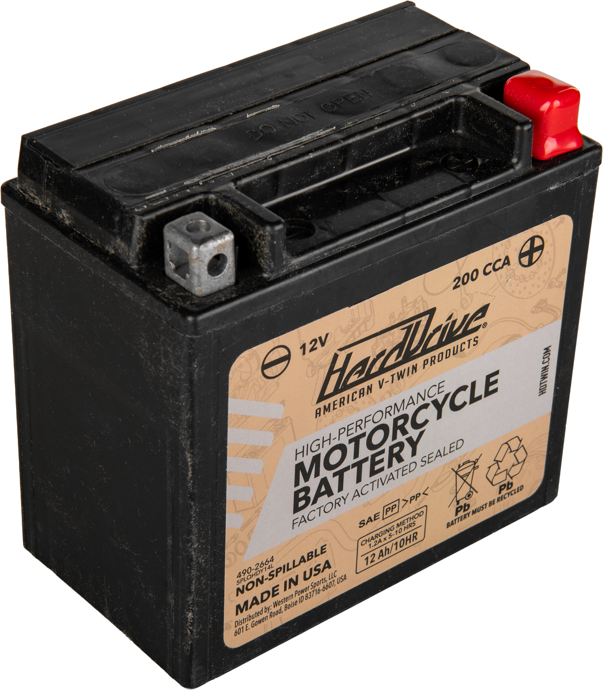 Harddrive AGM Sealed Battery HRDM7RH4L - High Perform YTX14L Cca 200