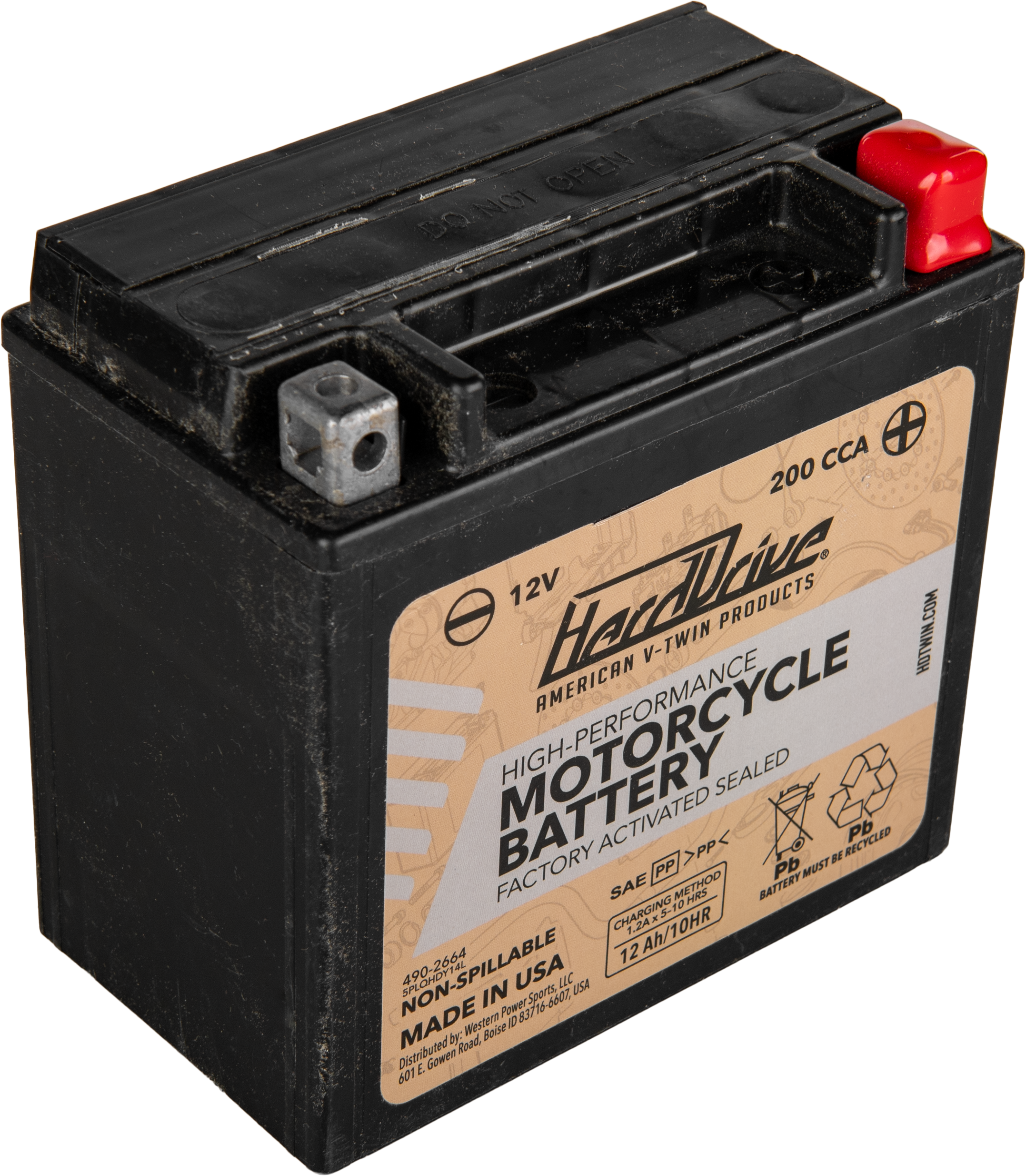 Harddrive AGM Sealed Battery HRDM7RH4L - High Perform YTX14L Cca 200