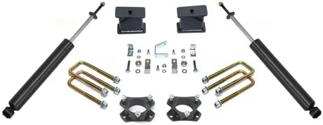 906840 Maxtrac 2.5Str Spcrs 4Blks/Ubolts Mt Shocks