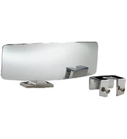 Wide rearview mirror with mounting hardware for Attwood Marine Ski Mirror, perfect as a marine ski mirror