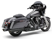 909 Twins 4" Slip Ons Black Flh/Flt 95 16 - COBRA