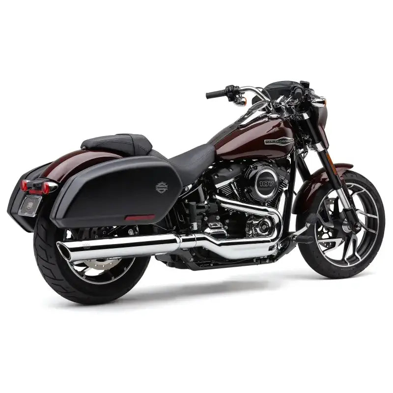 909 Twins 4" Slip Ons Chrome Flsb 18 22 - COBRA