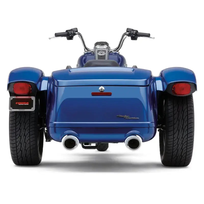 909 Twins 4" Slip Ons Chrome Freewheeler 15 22 - COBRA