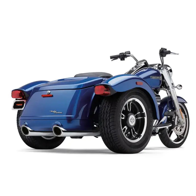 909 Twins 4" Slip Ons Chrome Freewheeler 15 22 - COBRA