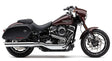 909 Twins 4" Slip Ons Chrome Flsb 18 22 - COBRA