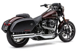 909 Twins 4" Slip Ons Chrome Flsb 18 22 - COBRA