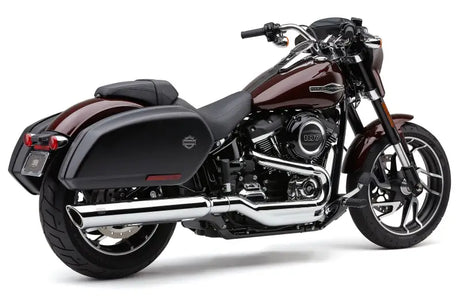 909 Twins 4" Slip Ons Chrome Flsb 18 22 - COBRA