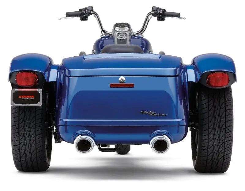 909 Twins 4" Slip Ons Chrome Freewheeler 15 22 - COBRA