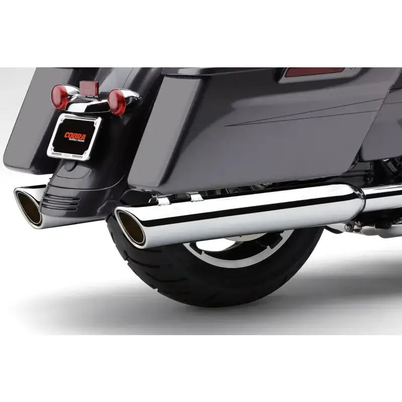 909 Twins 4" Slip Ons Chrome Flh/Flt 95 16 - COBRA