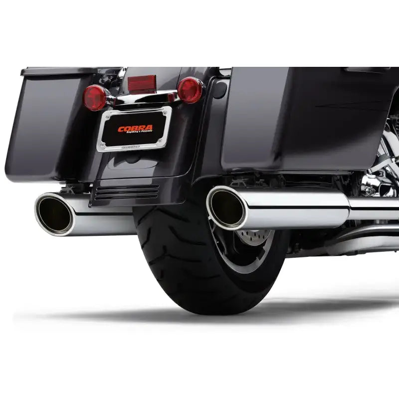 909 Twins 4" Slip Ons Chrome Flh/Flt 95 16 - COBRA