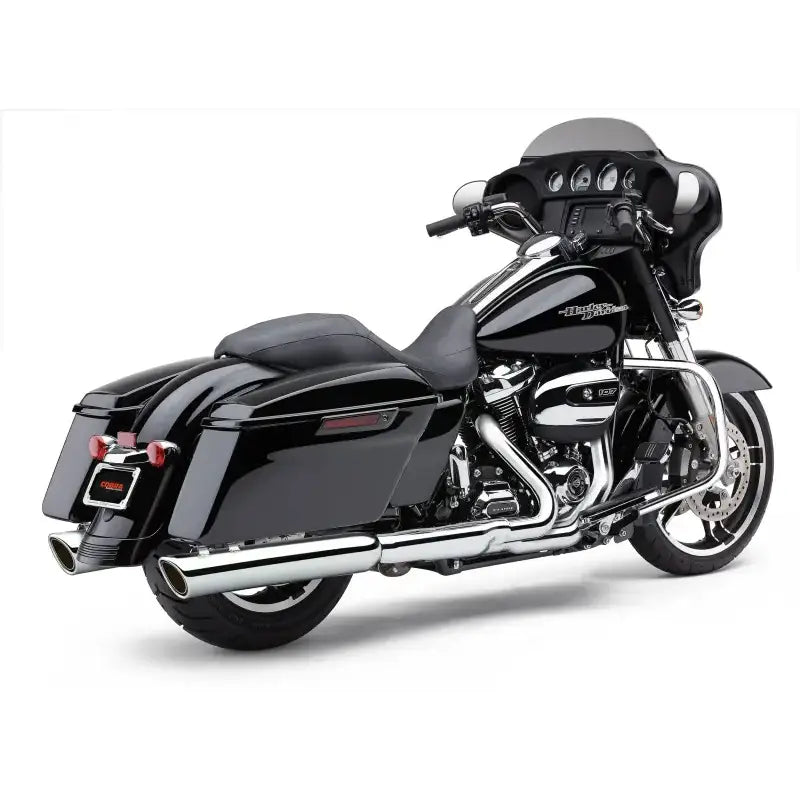 909 Twins 4" Slip Ons Chrome Flh/Flt 17 22 - COBRA