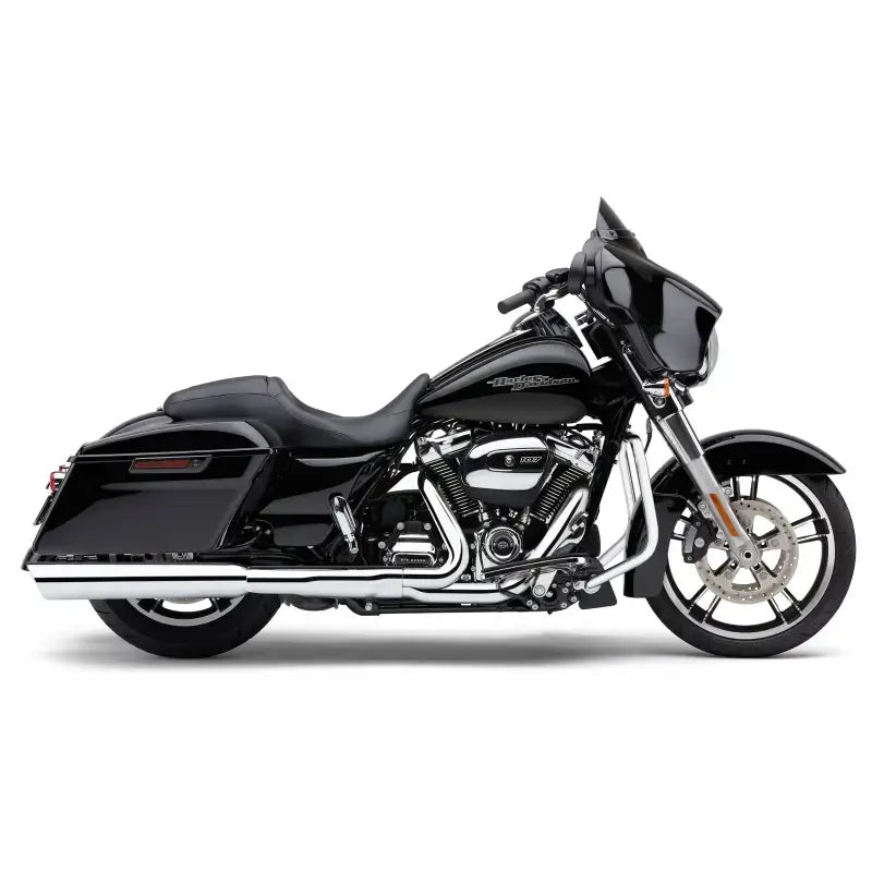 909 Twins 4" Slip Ons Chrome Flh/Flt 17 22 - COBRA