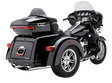 909 Twins 4" Slip Ons Black Tri Glide 09 22 - COBRA