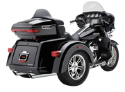 909 Twins 4" Slip Ons Black Tri Glide 09 22 - COBRA