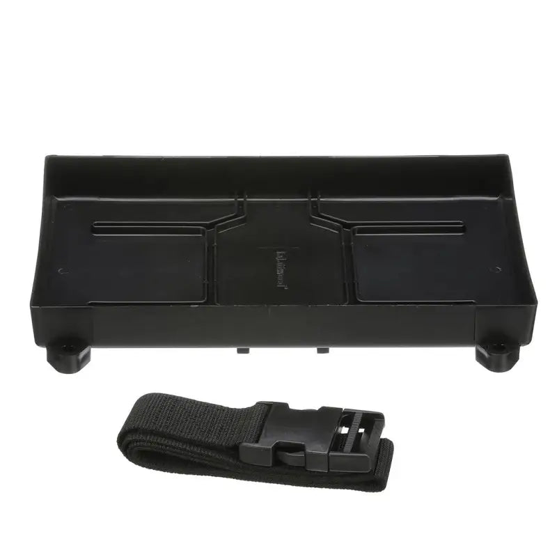 Attwood 9092-5 Marine Battery Tray-24 Series, designed for RV, automotive, powersports, off-road, marine use; securely holds two group 24 batteries, features corrosion-resistant components, non-slip feet, raised sides; Marine, AVADA - Best Sellers, Marine Maintenance