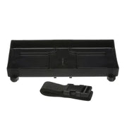 Attwood Marine Battery Tray-27 Series 9093-5 with ribbed design and tie-down strap for boat and RV use.