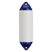 91-318-700 Polyform 7.5' X 26' Commercial Grade Fender, high-quality and durable fender in blue and white, for optimal boat protection.