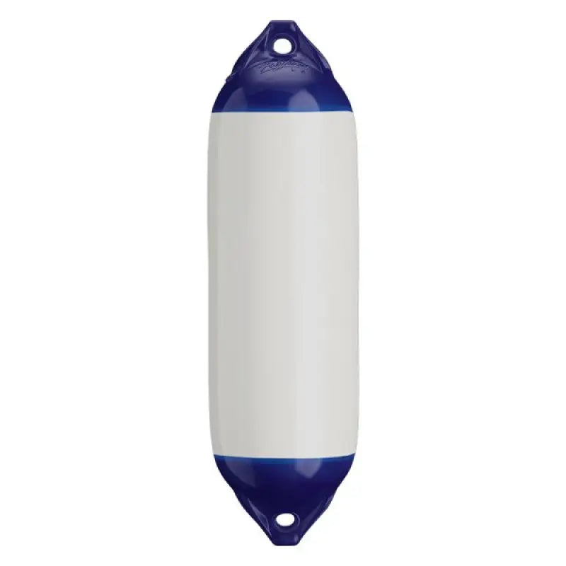 91-318-700 Polyform 7.5' X 26' Commercial Grade Fender, high-quality and durable fender in blue and white, for optimal boat protection.