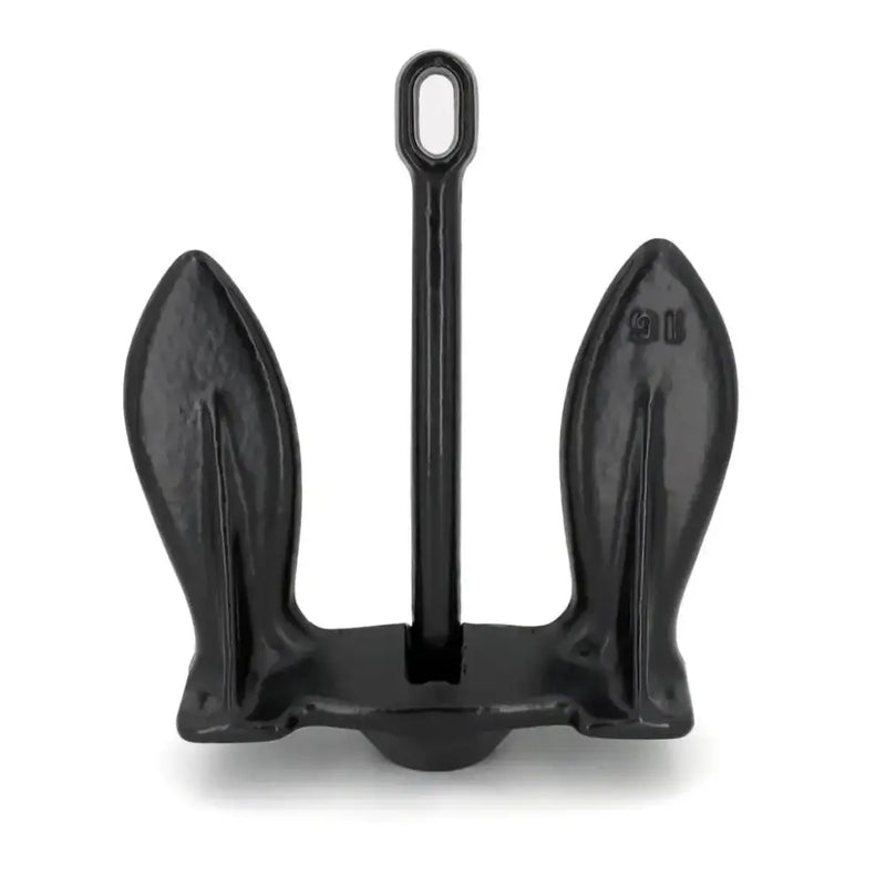 Black metal navy anchor showing holding power for 910-E-UPc Greenfield product