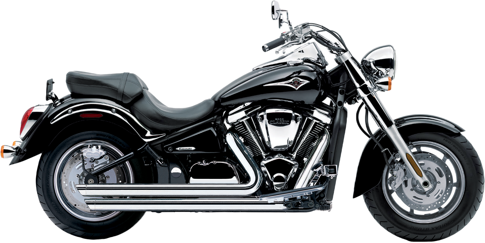 Cobra Speedster Slashdown Exhaust 4823 - Chrome VN2000 04-10