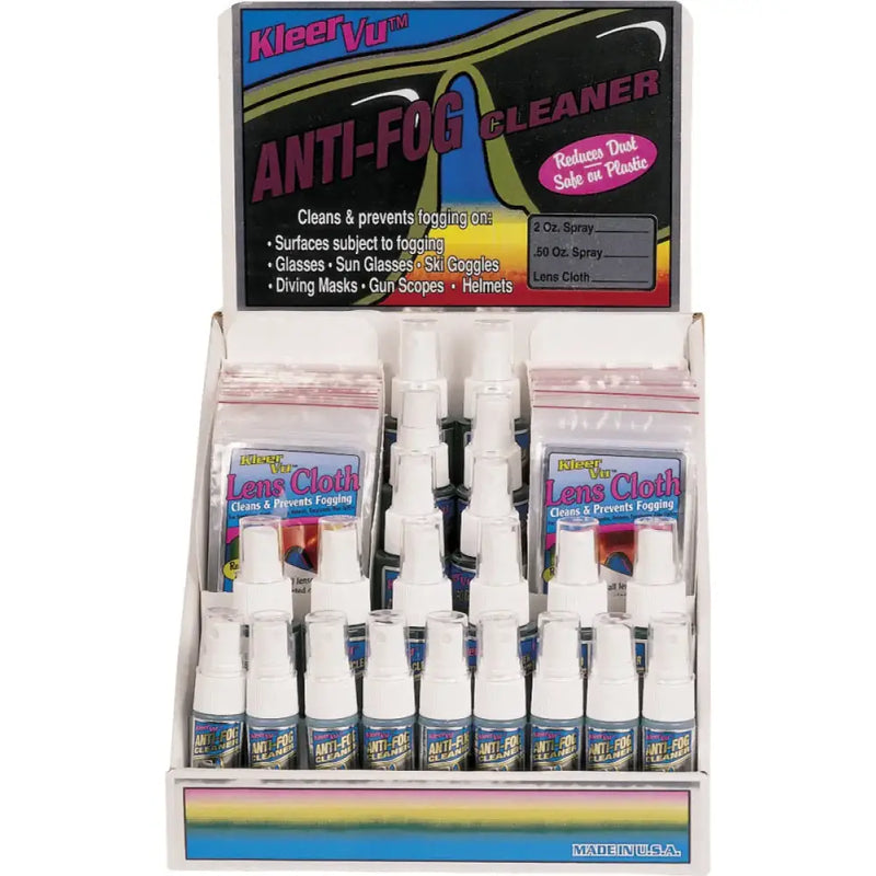 91110 Kleer Vu Anti-Fog Cleaner Counter Display 