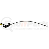 Black Dorman hood release cable assembly for easy hood release and repair