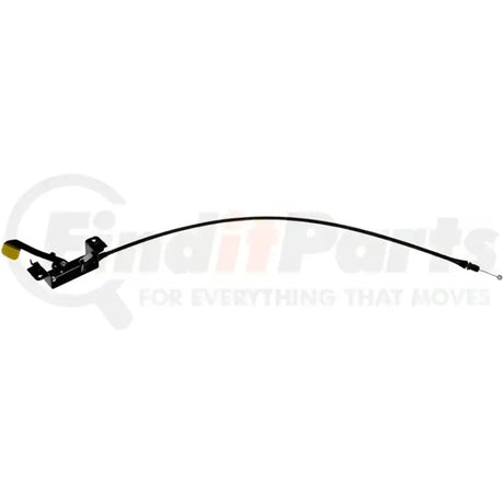 Black Dorman hood release cable assembly for easy hood release and repair